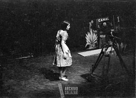 Patricia Aulestia en presentación en Canal 6 TV.