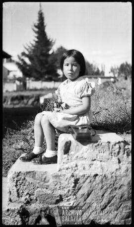 Pepa Salazar de niña.