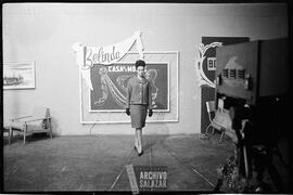 Germania Dueñas en exposición con Modas Belinda en Canal 6 TV.