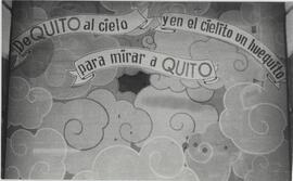 Cartel con poema de Jorge Enrique Adoum.