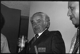 César Aguirre y Ernesto Albán en festejo navideño Tanasa.