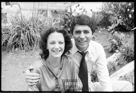 Gabriel Espinoza de los Monteros y Margarita Dávalos en Canal 8 TV.