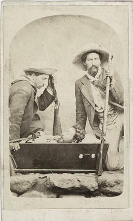 Tarjeta de visita retrato postmortem de Manuel María Borrero Moscoso.